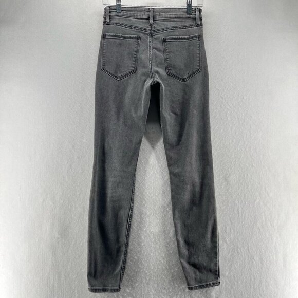 Athleta Jeans Womens Size 4 Sculptek Skinny Mid Rise Light Washed Denim Gray - Picture 2 of 10